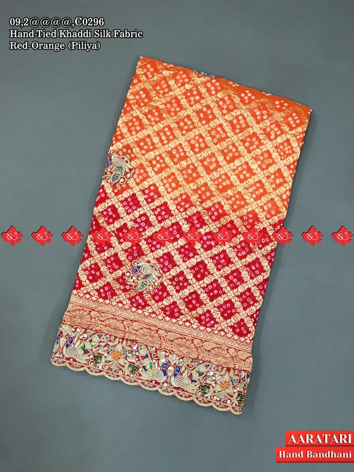 Rajasthani Beautiful Hand Tied Khaddi Silk Open Odhna Online No.1 Marwari Odhna Brand