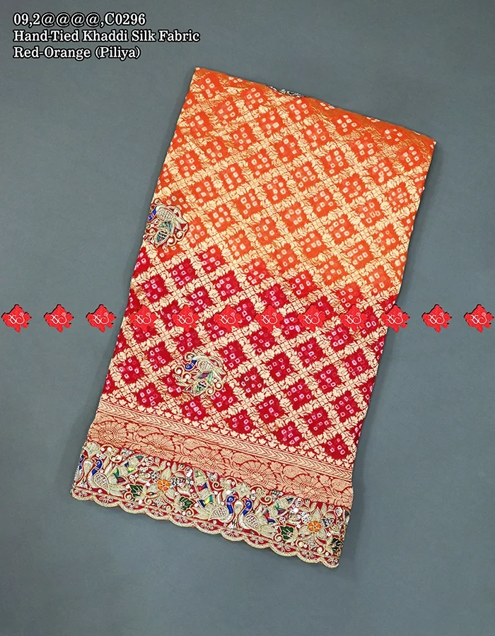 Rajasthani Beautiful Hand Tied Khaddi Silk Open Odhna Online No.1 Marwari Odhna Brand