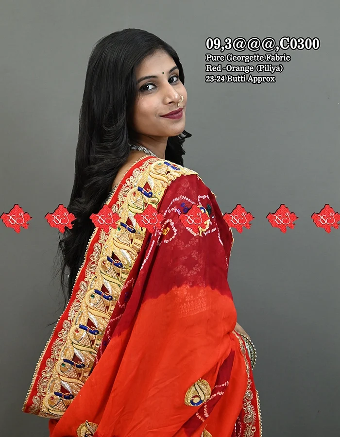 Handcrafted Wedding special bandhani odhna