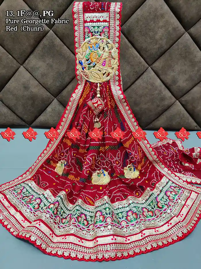 Ranisatiya Creation Buy Designer Stylish pure georgette odhna Unique and Elegance with 3 Butti