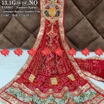 Designer Viscose Ojariya Fabric Dupatta with Broach Festive Wear Odhna