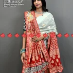 Marwari Khaddi Viscose Fabric Odhna With Pure Khaddi Georgette Radha Krishna Butta