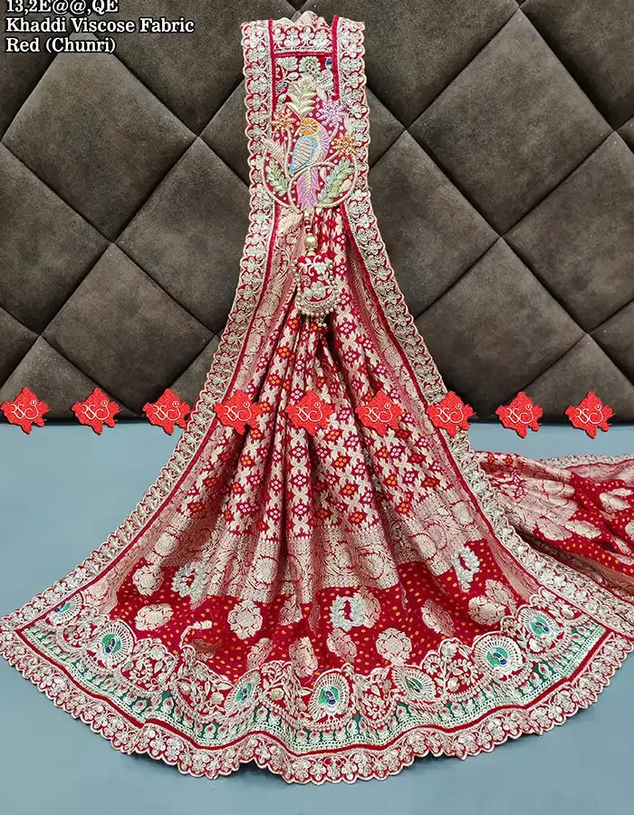 Marwari Designer odhna Khaddi Viscose With Beautiful Patch