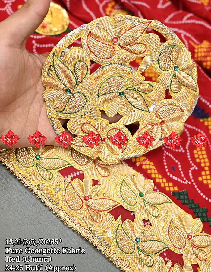 Marwari Timeless Zardoshi Design Odhna No-1 Choice