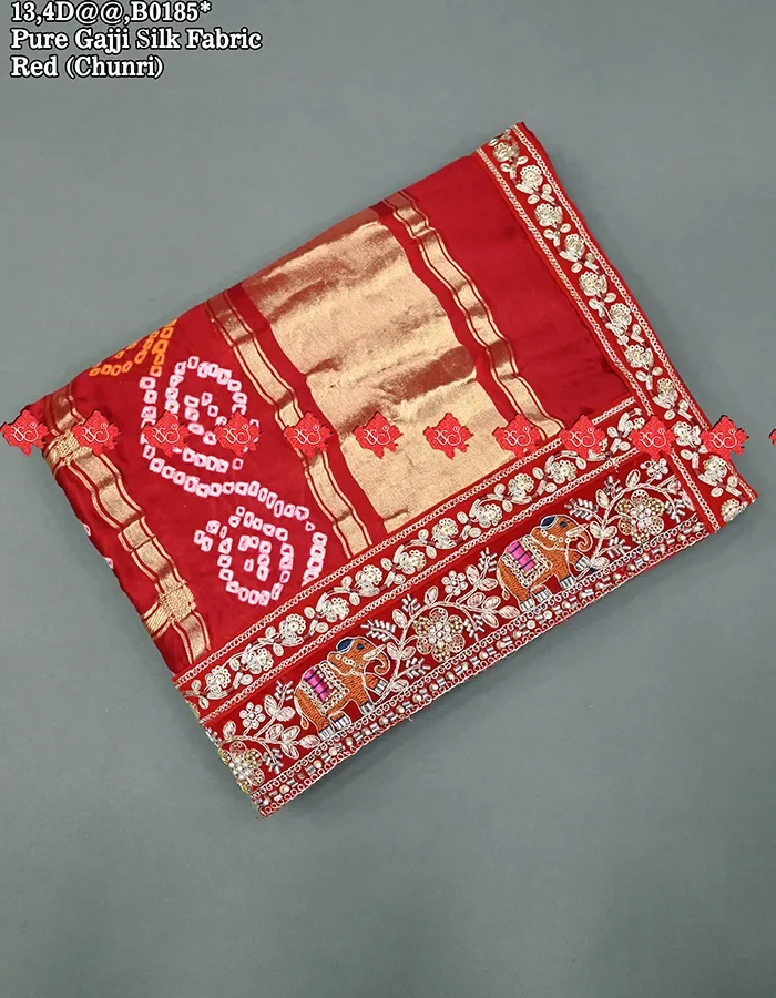 Exclusive Traditional Marwari Gaji Silk Odhna Handmade by Ranisatiya Creation