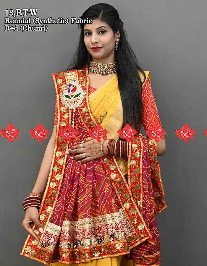 Exclusive Bandhej Marwari Rennial Bandhej Chunri No-1 Odhna