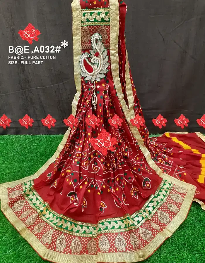 Marwari Bandhej Pure Cotton Fabric Beautiful Rajasthani Bandhej Prints