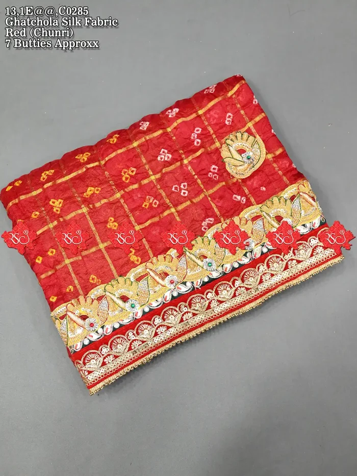 Marwari Rajasthani Beautiful Designer Ghatchola Dupatta Open Style For Your Events -1