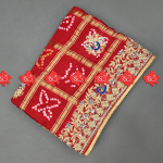 Ranisatiya Aara Tari Handcrafted Gajji Silk Odhna : No. 1 Choice Of Marwari