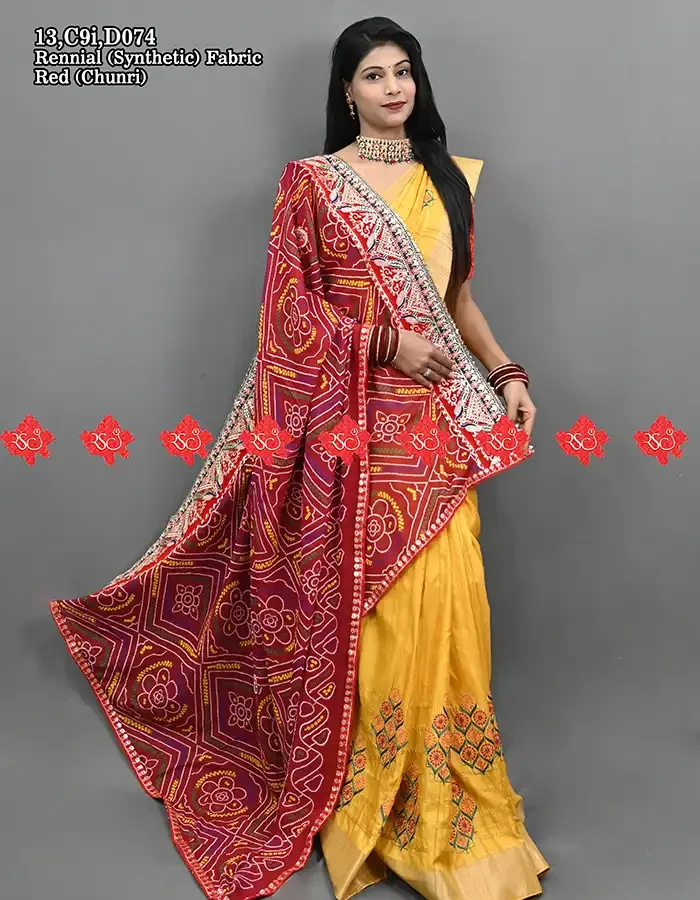 Timeless Beauty Traditional Marwari Synthetic Dupatta