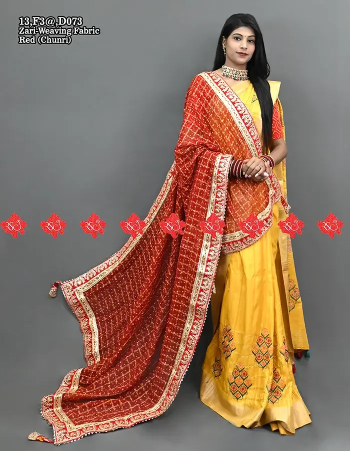 Exclusive Premium Zari Work Odhna: Traditional Handcrafted
