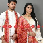 Exclusive Marwari Luxury couple traditional wear dupatta combo set pf 2 pcs