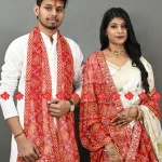 Exclusive Marwari Couple traditional wear dupatta combo set pf 2 pcs