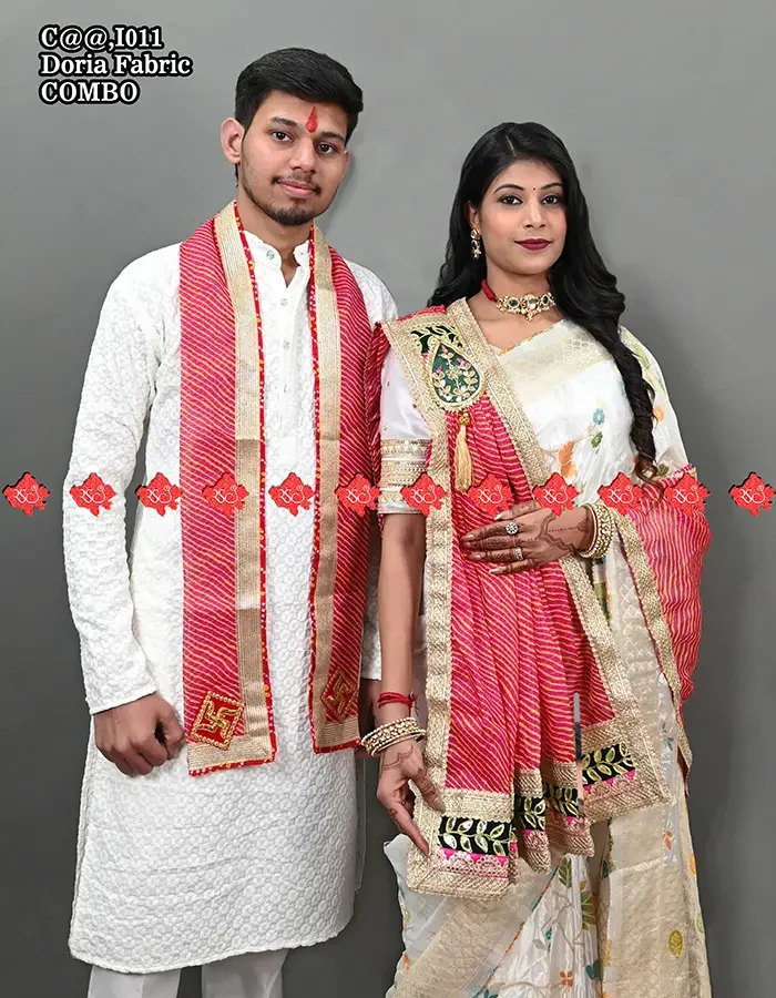 Marwari dupatta combo set of 2 Elegant & Festive Doriya Lehariya