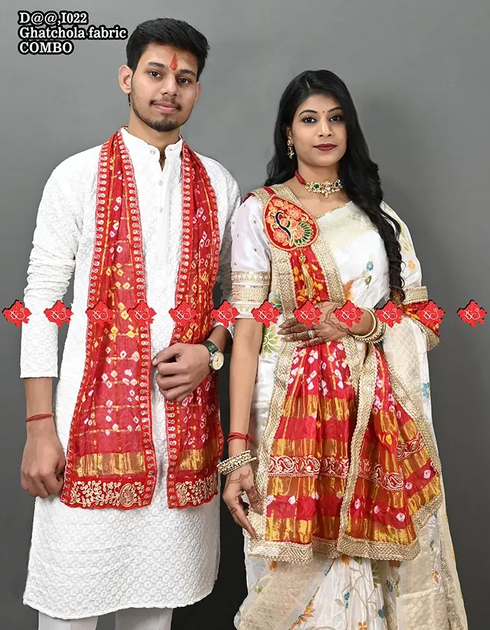 Exclusive Marwari traditional marwari cultural dupatta combo set of 2 pcs