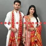 Marwari ladies gents couple dupatta set Elegant &