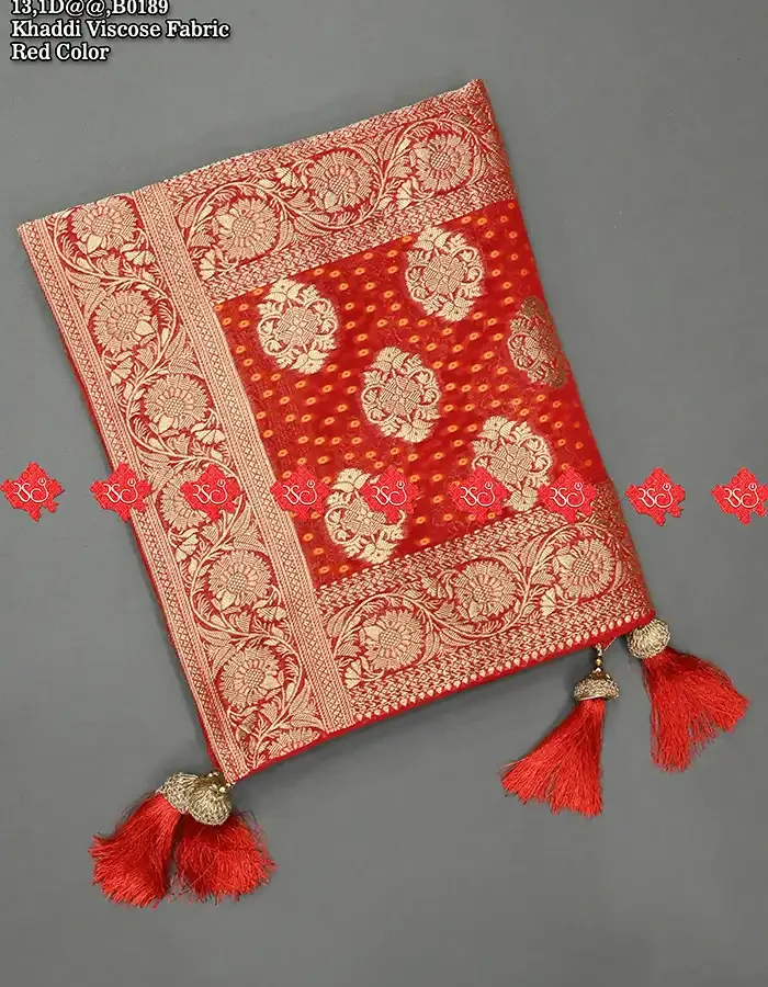 Marwari Designer Pure Khaddi Georgette For Cultural Events