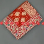 Pure Khaddi Georgette Odhna for Marwari Look