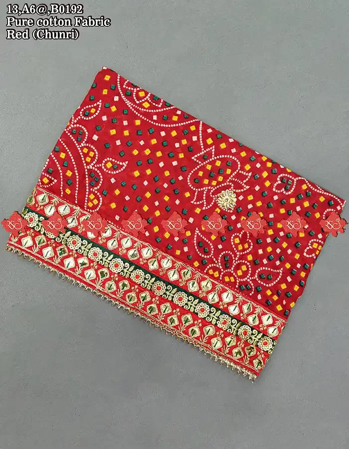 Stylish Marwari Cotton Chunri for Women With Beautiful Lace