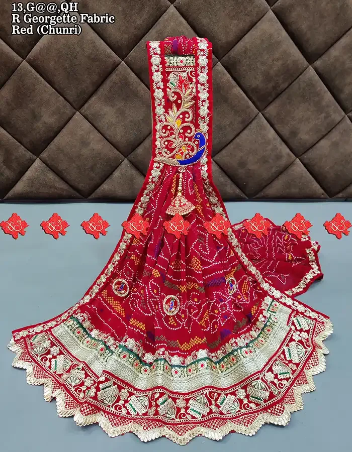 Fancy Broach Dupatta Ranisatiya Creation Beautiful Buy R-Georgette Fabric