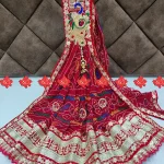 Pure Georgette Odhna With Unique Mayur Patch Odhna