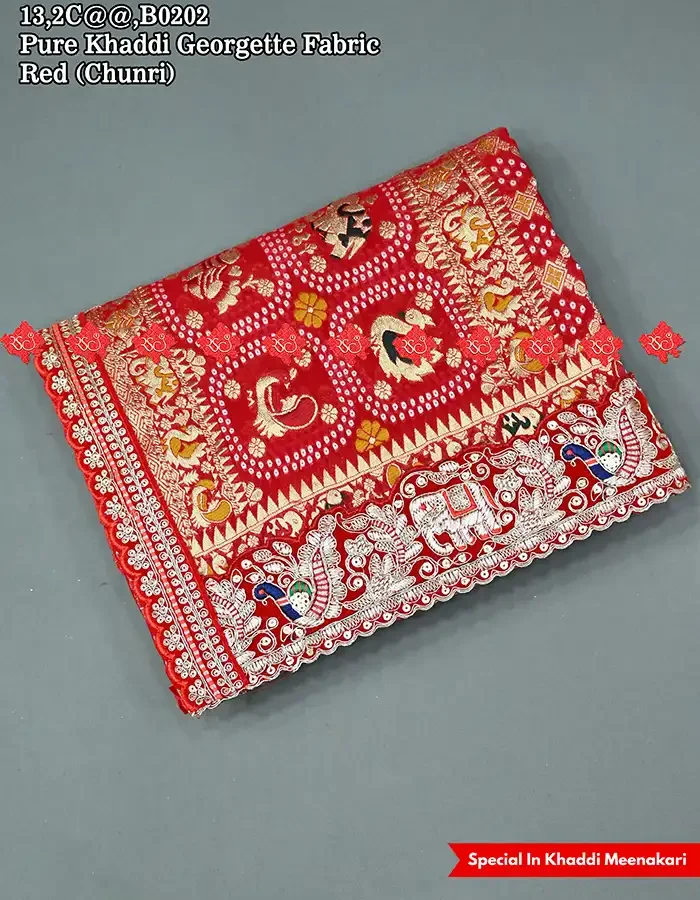 Exclusive Designer Khaddi Georgette Odhna For Events Look Traditional Look