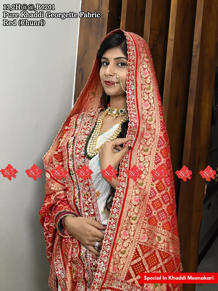 Exclusive Pure Khaddi Meenakari Dupatta For Cultural Events Look Traditional Look
