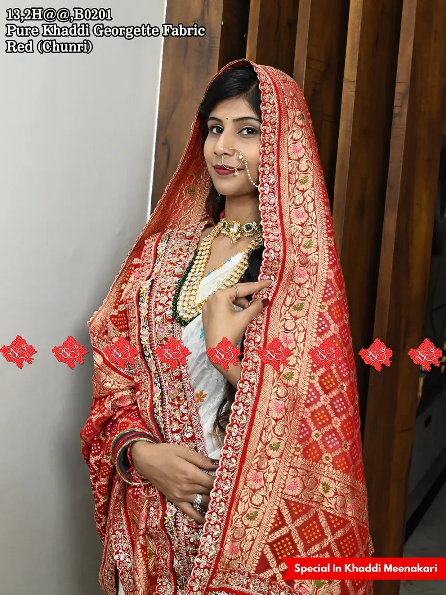 Exclusive Pure Khaddi Meenakari Dupatta For Cultural Events Look Traditional Look