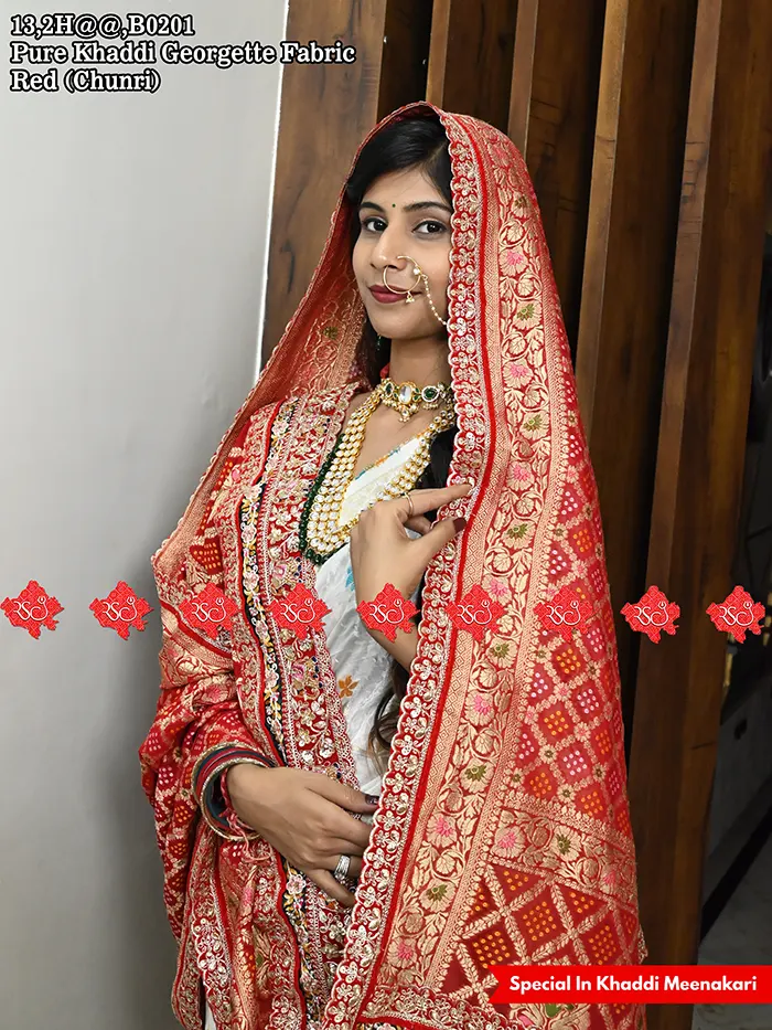 Exclusive Pure Khaddi Meenakari Dupatta For Cultural Events Look Traditional Look