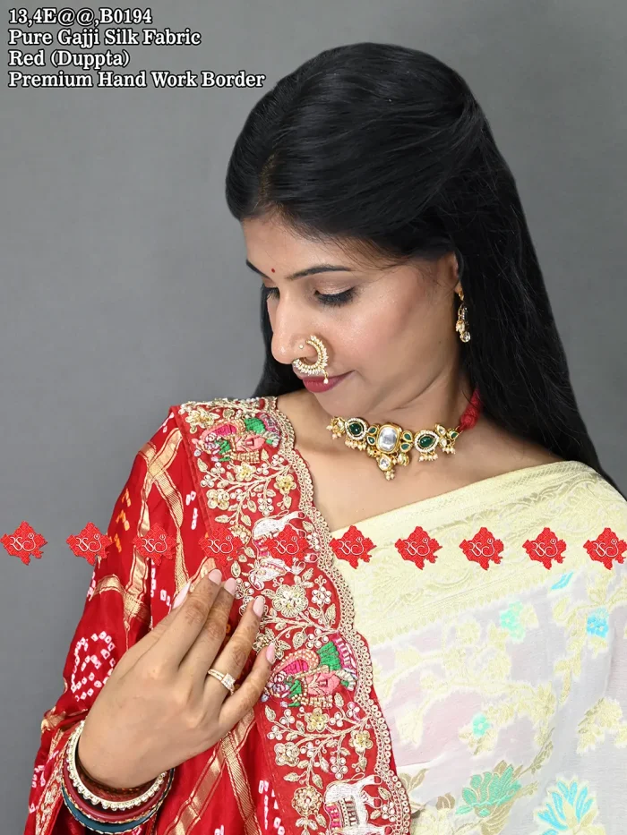 Top 1 Exclusive ranisatiya gaji silk ethnic dupatta