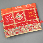 Ranisatiya Aara tari designer gajji silk odhna : No. 1 Choice Of Marwari