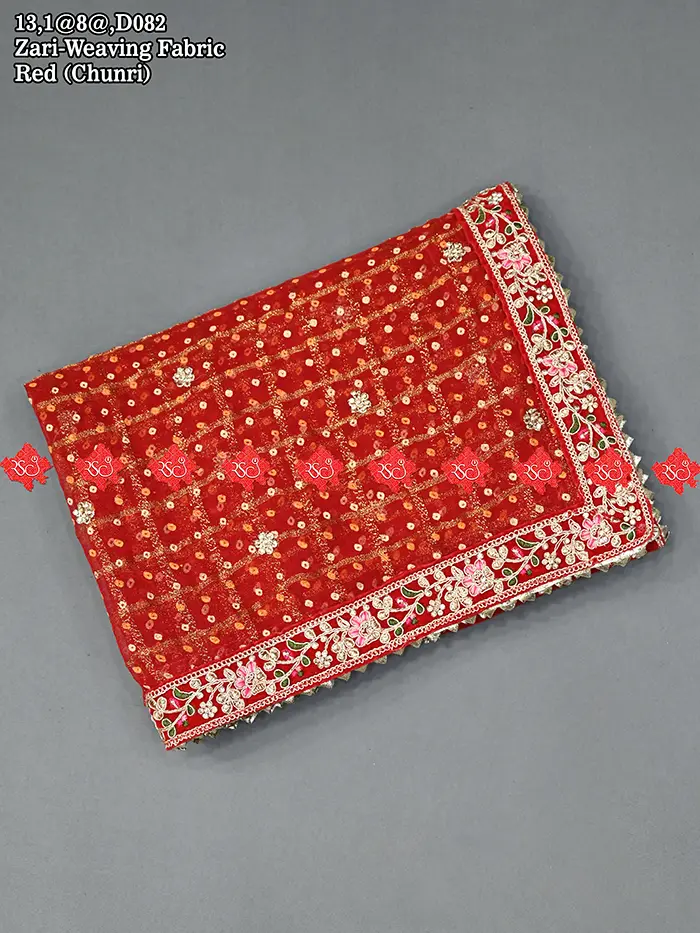 Exclusive Traditional Zari Weaving Chunri Ranisatiya Creation No-1 Choice