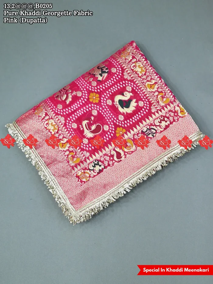 Exclusive Wedding Wear handmade meenakari odhna For Traditional Look