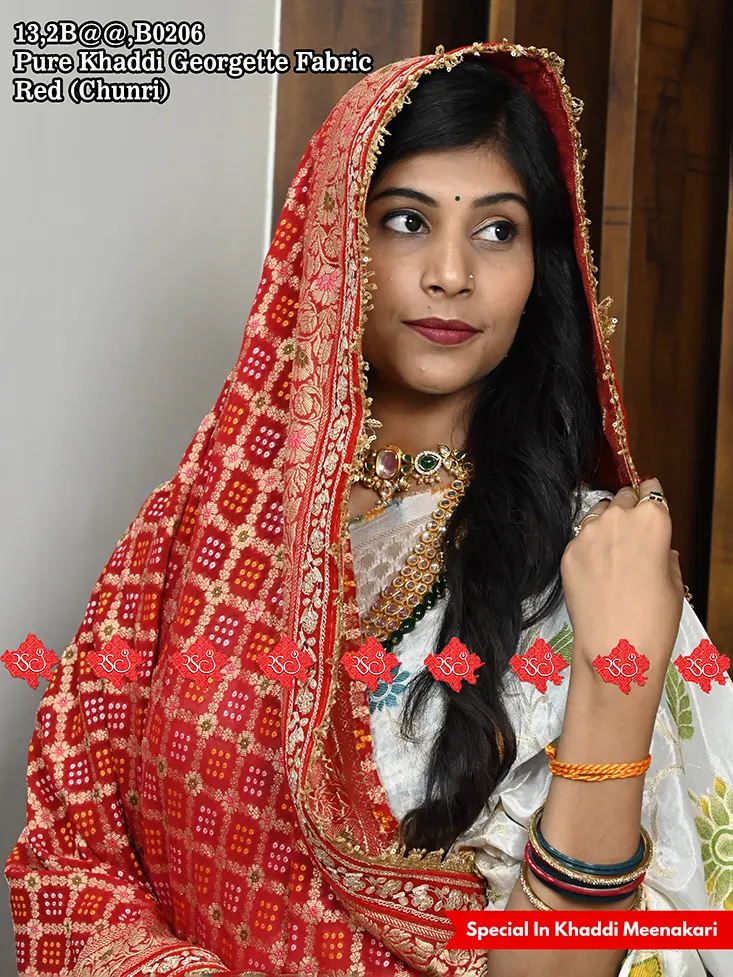 Exclusive Wedding Wear Handmade Meenakari Dupatta Online For Traditional Look