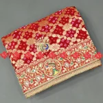 Ethnic Silk Odhna no.1 Handcrafted Radha Krishna Aara Tari work