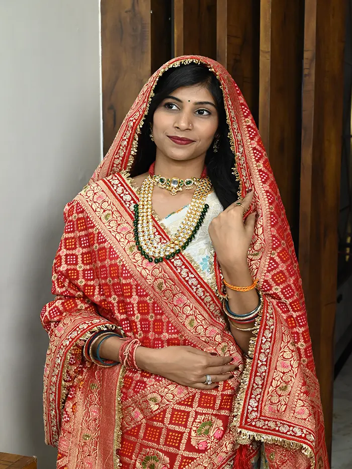 Exclusive Wedding Wear Handmade Meenakari Dupatta Online For Traditional Look