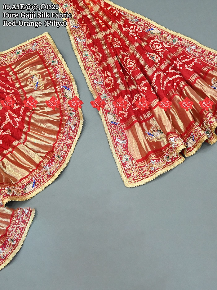 For Bridal Gharchola Pure Gajji Silk Bandhani Odhna : No. 1 Choice Of Marwari