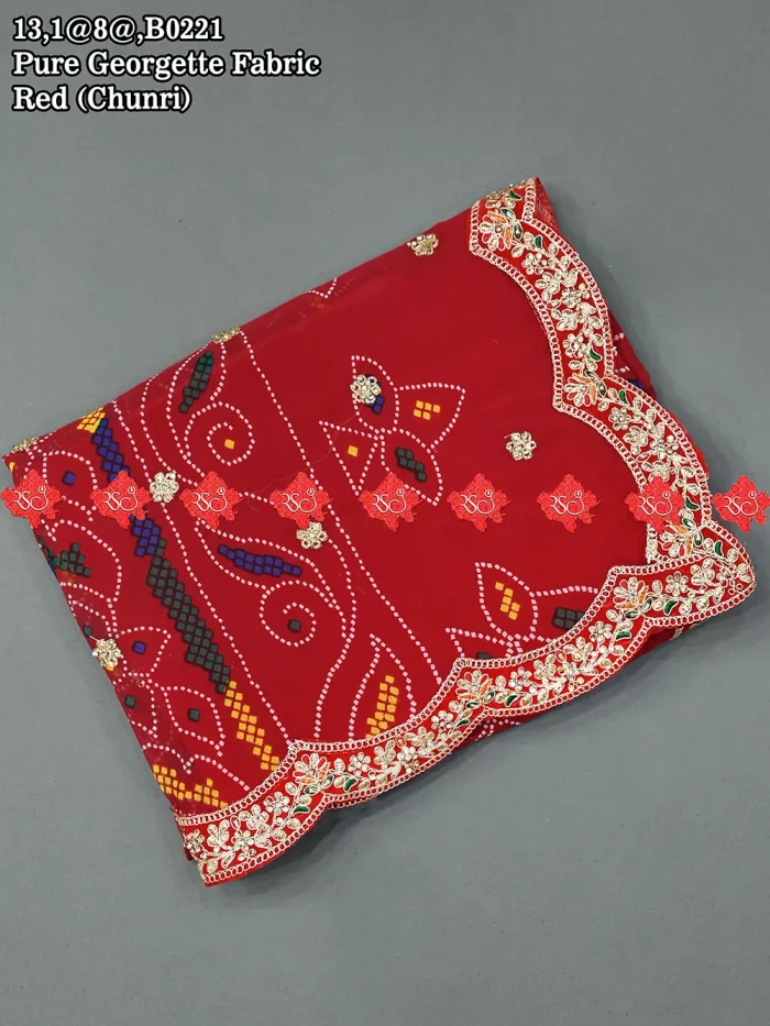 soft georgette dupatta Eye-Catching Bright Georgette Odhna By Ranisatiya Creation (1)