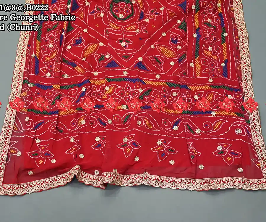 Exclusive Royal Style Design Graceful Georgette Open Odhna with Royal Appeal for Women