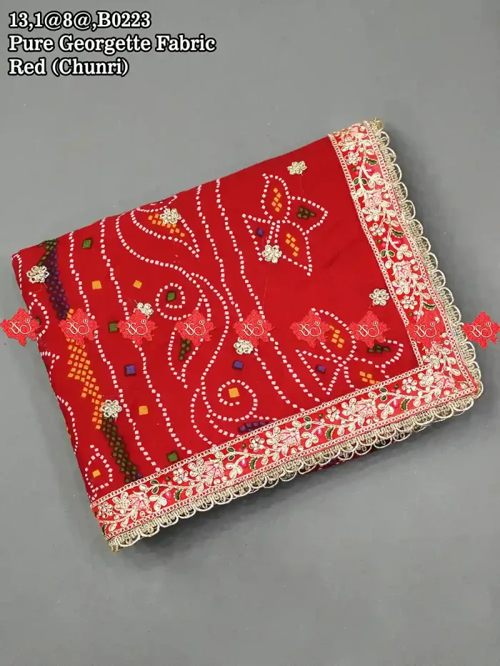 Exclusive Festive Wear Dupatta With Bright and Beautiful Georgette Odhna No. 1Collection