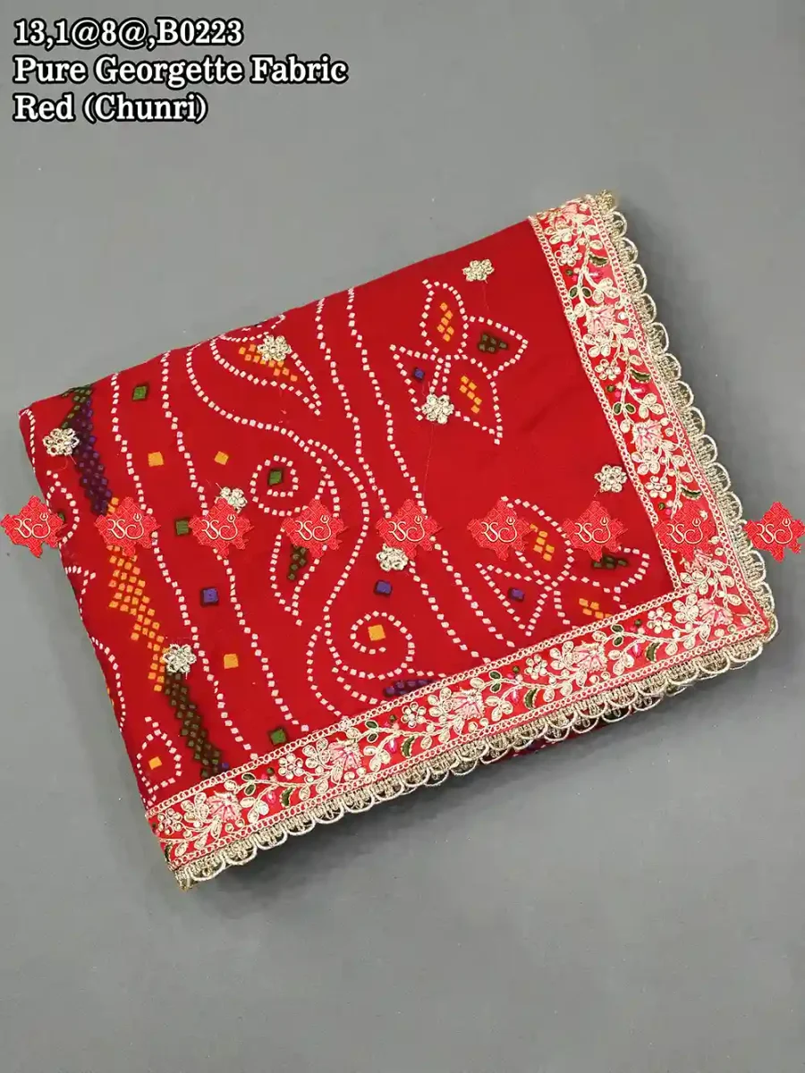 Exclusive Festive Wear Dupatta With Bright and Beautiful Georgette Odhna No. 1Collection