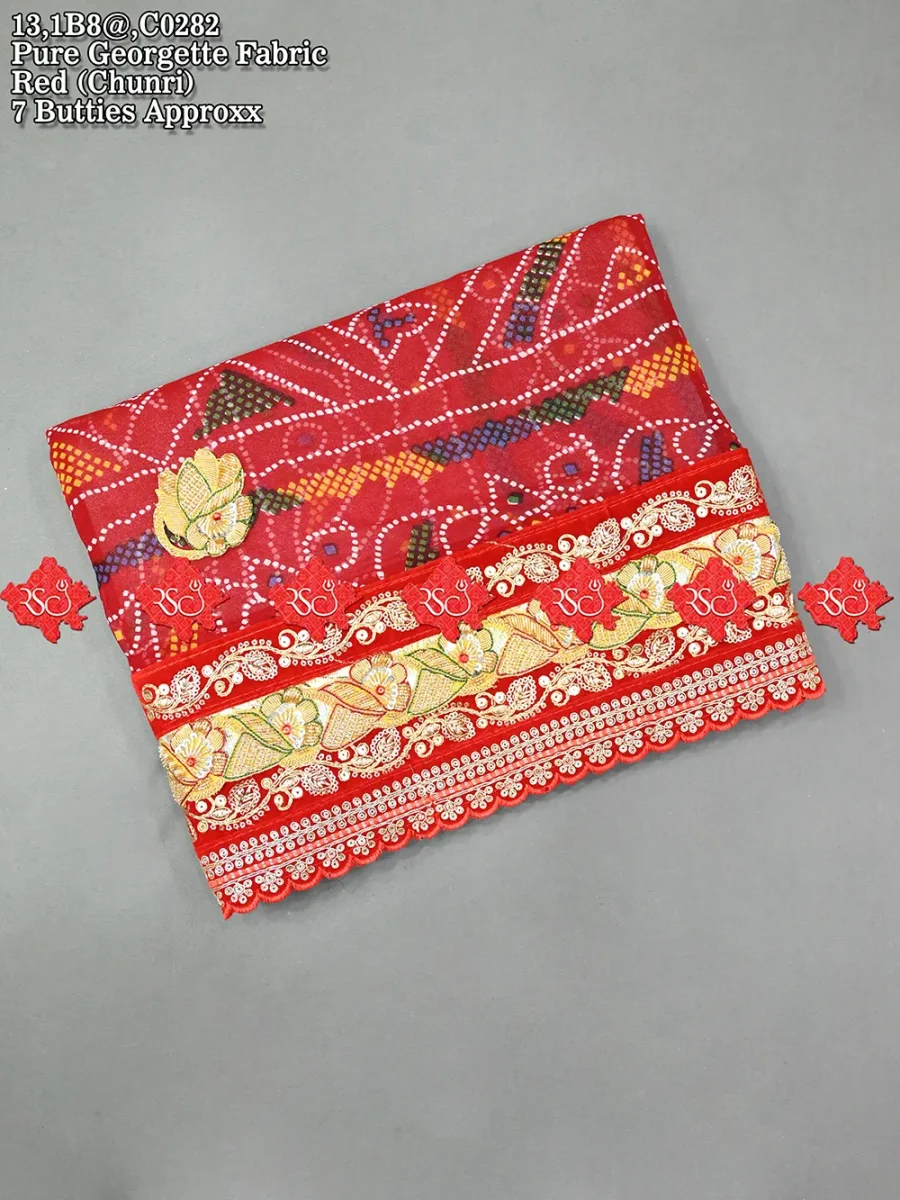 Stylish ethnic Odhna Of Pure Georgette : The Perfect Touch of Traditional No. (1) Glamour