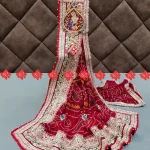 Ranisatiya Exclusive Pure Georgette Fabric Broach Odhna – Royal Traditional Elegance