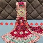 Exclusive Traditional Georgette Odhna Modern Ethnic With Broach Work Odhna No. (1)