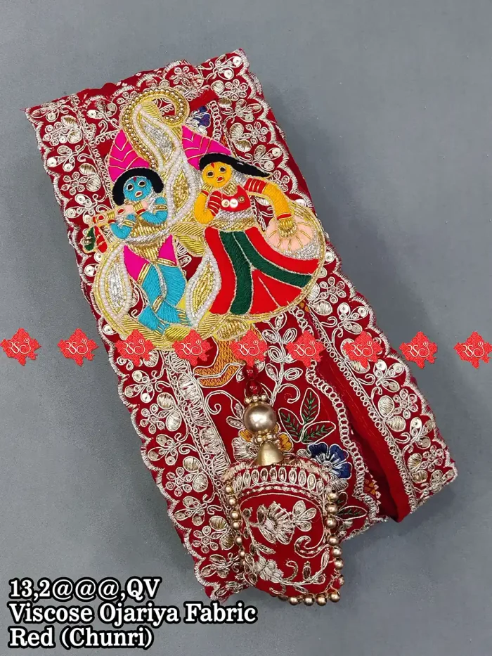 No. (1) Premium Viscose Odhna Graceful Dupatta with Designer Broach
