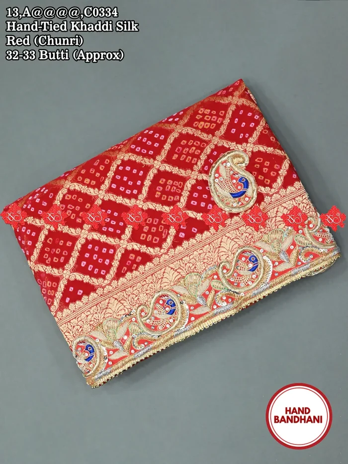 Latest Original Khaddi Silk By Ranisatiya Creation A Royal Fabric for Royal Occasions Hand Tied Khaddi Silk No.(1) Dupatta