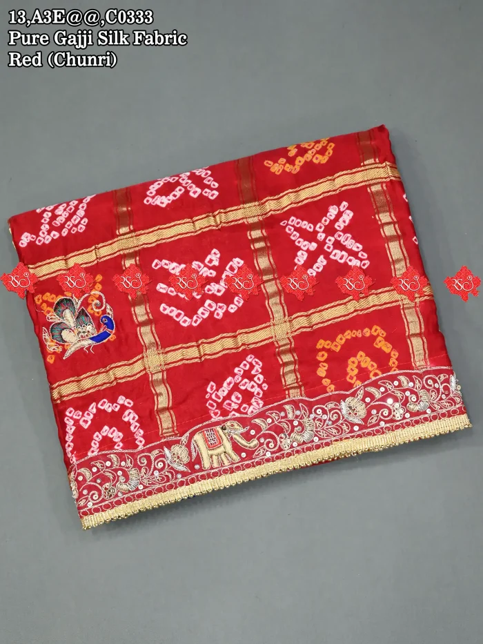 traditional pure gajji silk odhjna