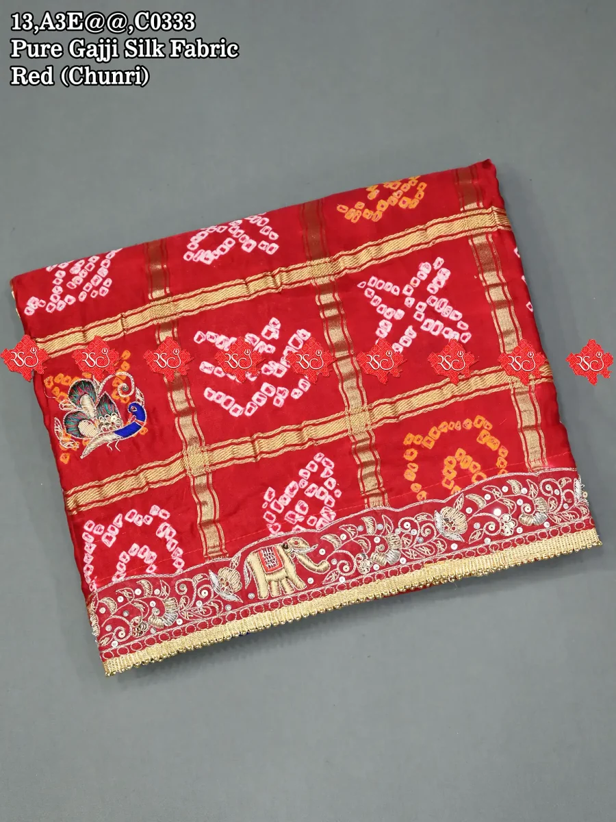 traditional pure gajji silk odhjna