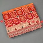 Graceful Meenakari Khadii Georgette with Weaving Bandhani By Ranisatiya Creation (1)