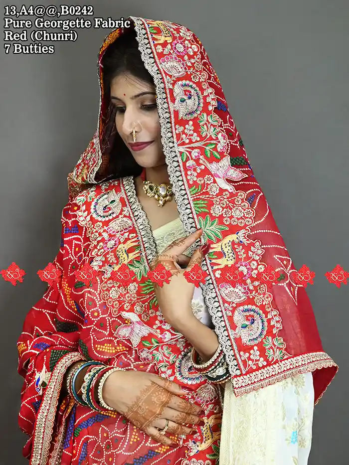 Exclusive Odhna for Traditional Piliya Chunri Odhna Rajasthani Elegance (1)